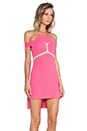view 2 of 5 Kix Mini Dress on Hot Pink & Nude in Hot Pink & Nude