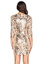 view 3 of 5 ROBE À SEQUINS PARIS in Gold