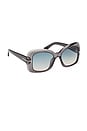 view 2 of 3 LUNETTES DE SOLEIL SANDRA in Grey & Green