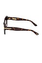 view 4 of 3 LUNETTES DE SOLEIL SQUARE in Shiny Dark Havana & Brown