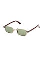 view 2 of 3 LUNETTES DE SOLEIL LIAM in Shiny Rose Gold & Vintage Green
