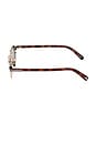 view 3 of 3 LUNETTES DE SOLEIL LIAM in Shiny Rose Gold & Vintage Green