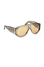 view 1 of 3 GAFAS DE SOL BRONSON in Shiny Transparent Olive