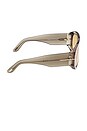 view 3 of 3 GAFAS DE SOL BRONSON in Shiny Transparent Olive