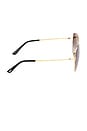 view 3 of 3 Stella Sunglasses in Shiny Yellow Gold & Shiny Black
