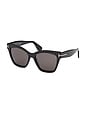view 2 of 3 Elvira Sunglasses in Shiny Black & Smoke