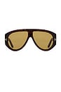 view 1 of 3 Bronson Sunglasses in Classic Dark Havana & Army Green