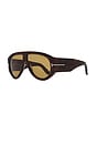 view 2 of 3 Bronson Sunglasses in Classic Dark Havana & Army Green
