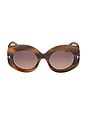 view 1 of 3 GAFAS DE SOL CLAUDETTE in Brown & Red
