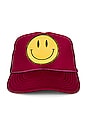 view 1 of 2 Smiley Hat in Maroon