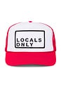 view 1 of 2 Locals Only Hat in Red Split