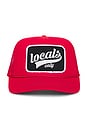 view 1 of 2 Locals Only Script Trucker Hat in Red