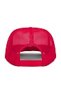 view 2 of 2 Locals Only Script Trucker Hat in Red