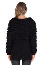 view 4 of 4 GILET À FRANGES in Black