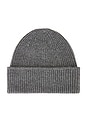 view 1 of 2 Cashmere Beanie in Grey Melange