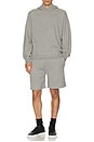 view 4 of 4 Light Bilen Sweatshorts in Melange Grey