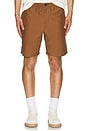 view 3 of 4 Straight Cut Shorts in Deep Tobacco