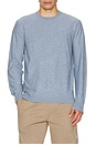 view 3 of 4 Riland Crewneck Sweater in Light Blue Lake Melange