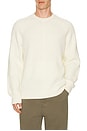 view 1 of 4 Montana Wool Cable Long Sleeve Crew Neck Sweater in Winter Ivory