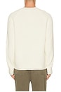view 2 of 4 Montana Wool Cable Long Sleeve Crew Neck Sweater in Winter Ivory