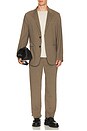 view 3 of 4 Standard Blazer in Good Linen in Morel