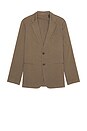 view 4 of 4 Standard Blazer in Good Linen in Morel