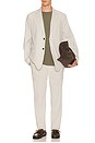 view 3 of 4 Standard Blazer in Good Linen in Silver Cloud