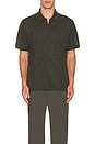 view 3 of 3 Brenan Short Sleeve Polo in Dark Olive