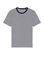view 1 of 4 Essential Short Sleeve Tee in Baltic & White