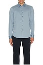 view 3 of 4 Sylvain Structure Knit Shirt in Rainstorm