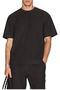 view 3 of 4 Relaxed Soft Terry Tee in Warm Carbon