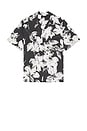 view 1 of 4 Noll Brush Floral Shirt in Carbon & Ivory