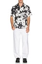 view 4 of 4 Noll Brush Floral Shirt in Carbon & Ivory