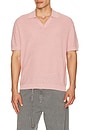 view 1 of 4 Brenan Pacific Linen Polo in Chalk Pink