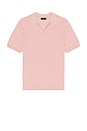 view 4 of 4 Brenan Pacific Linen Polo in Chalk Pink