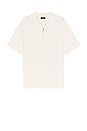 view 4 of 4 Short Sleeve Zip Polo in Winter Ivory