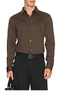 view 1 of 4 Sylvain Structure Shirt in Classic Brown