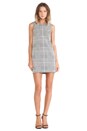 view 4 of 5 Adraya Plaid Jacquard Dress in Black & White