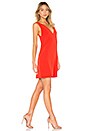 view 2 of 3 V Shift Dress in Bright Tomato
