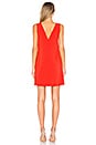 view 3 of 3 V Shift Dress in Bright Tomato