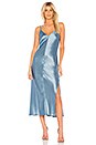 view 1 of 3 Double Strap Slip Dress in Blue Heron