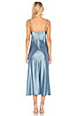 view 3 of 3 Double Strap Slip Dress in Blue Heron