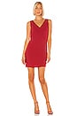 view 1 of 3 V-Neck Shift Dress in Light Cranberry