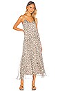 view 1 of 4 Cami Asymmetrical Maxi Dress in Ivory Multi
