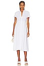 view 1 of 3 Short Sleeve Midi Dress in White