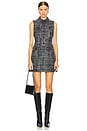 view 2 of 5 Collared Mini Dress in Black Multi