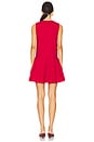 view 3 of 3 Sleeveless Button Down Mini Dress in Cherry