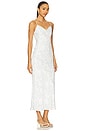 view 2 of 3 VESTIDO SLIP COM COSTURA in White Multi