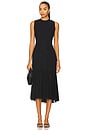 view 1 of 3 Tiered Tie Neck Dress in Black