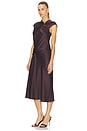 view 3 of 4 Twist Bodice Dress in Plum